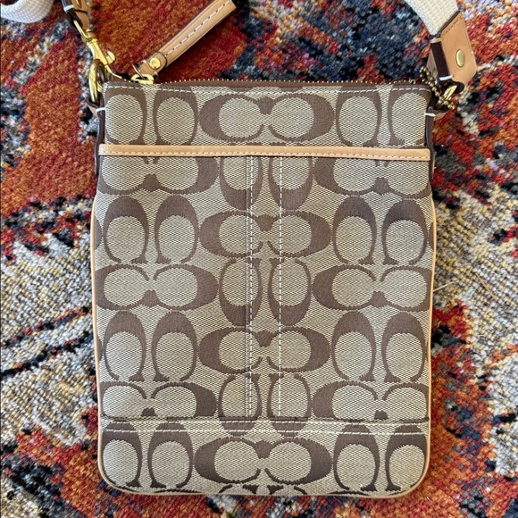 Coach Swingpack Signature Jaquard Crossbody Bag - Picture 2 of 14